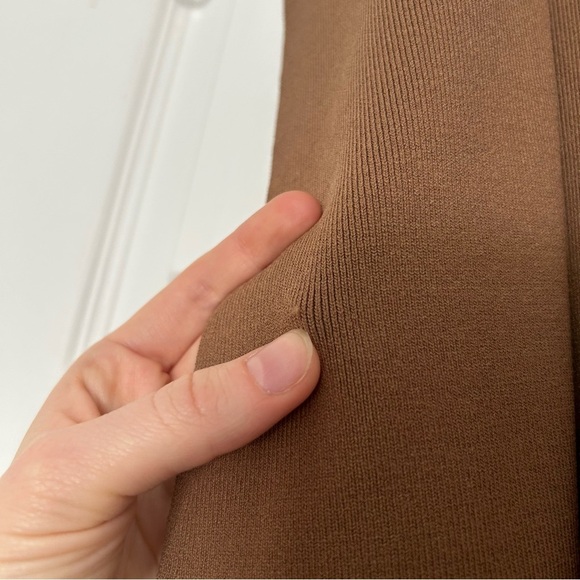 MM Lafleur The Anh Jardigan Wrap Sleeveless Blazer Vest in Camel - Picture 6 of 10